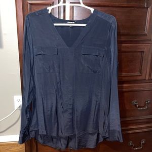 Express Navy Blouse size large